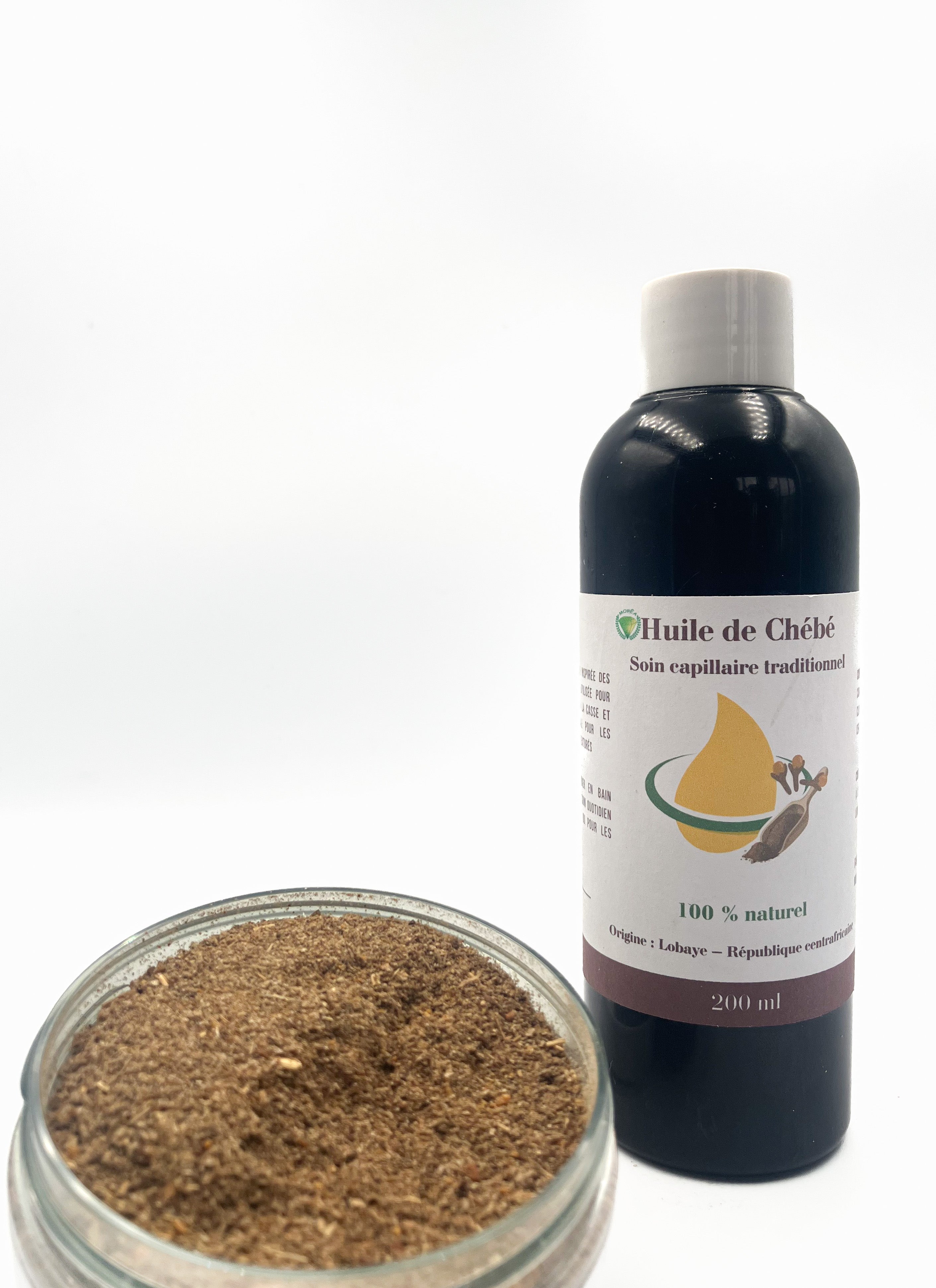 Huile de Chébé de Bocaranga – 200 ml Soin capillaire traditionnel – Grand format