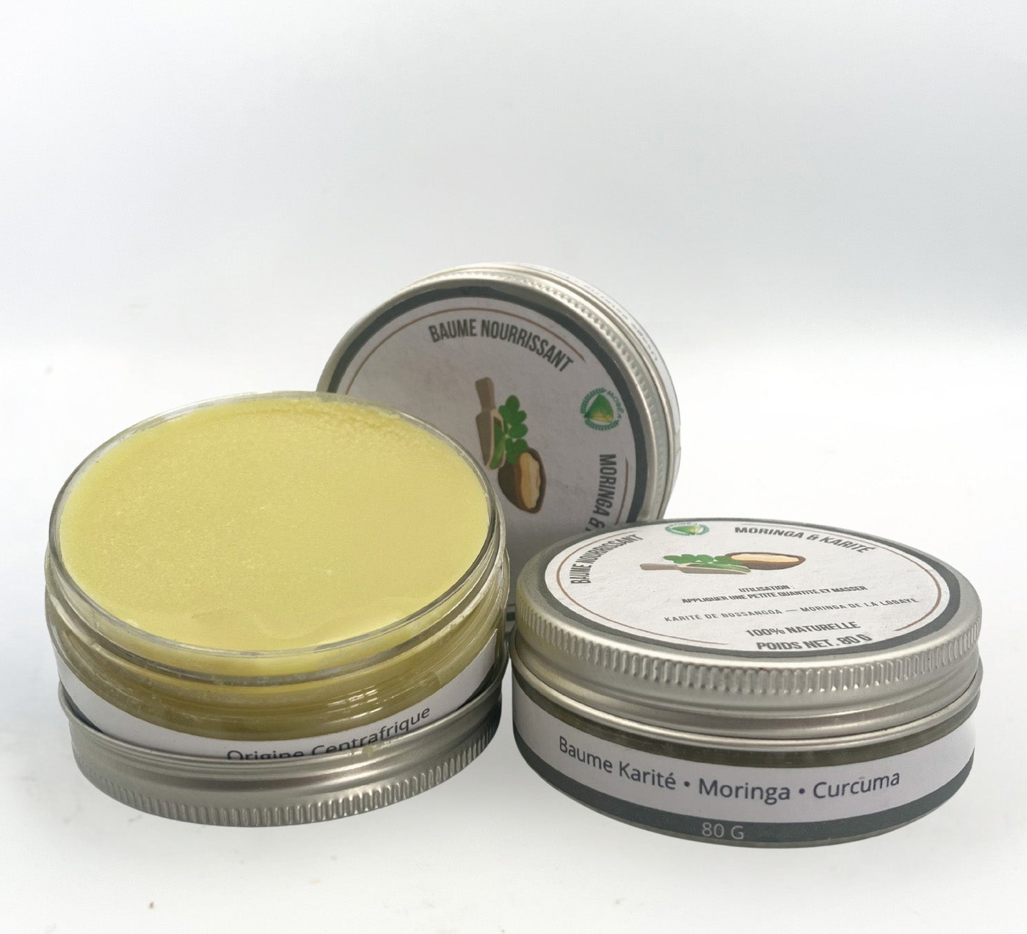 Baume de massage Karité, Moringa & Curcuma – 80 g