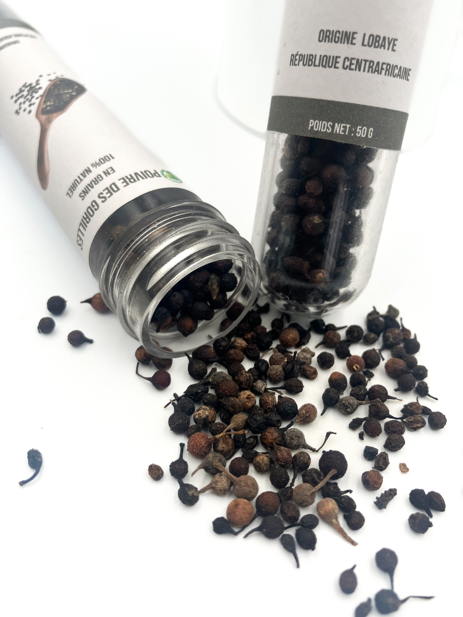 Poivre des Gorilles de la Lobaye – 50 g (en éprouvette)
